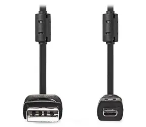 Nedis USB-A - UC-E6 8-pin černá / Kabel / USB 2.0 / pro fotoaparát / 2 m