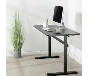 LogiLink Nastavitelný stůl sit-stand černá / Stůl / výška 700–1170 mm / nosnost 40 kg