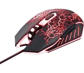 Trust GXT 105X Izza černá / Herní myš / až 4000 DPI / 6 tlačítek / USB / LED podsvícení