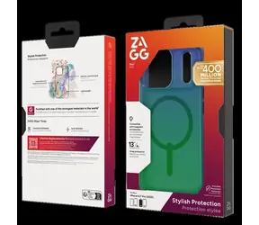 ZAGG Milan Snap Raven Feather zelená / Zadní kryt / Apple iPhone 17 Pro / MagSafe / Grafen