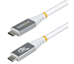 StarTech USB4 kabel USB-C bílá / Kabel / USB-C - USB-C / 80 Gbps / DP 2.1 / 8K 120 Hz / PD 240W / 1 m