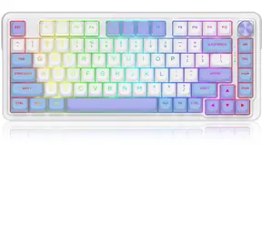 Redragon Ucal Max bílá / Bezdrátová herní klávesnice / mechanická / Manbo Linear switche