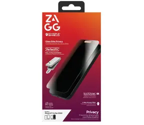 ZAGG Glass Elite Privacy 360 Apple iPhone 17 Pro Max / Ochranné sklo / Privacy filtr / 5x vyšší odolnost
