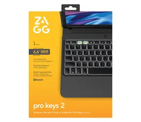 ZAGG Pro Keys 2 černá / Klávesnice / pro iPad Air 11" (M2/M3) / švýcarské rozložení / podsvícená