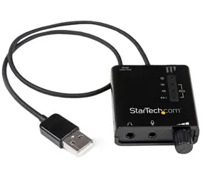 StarTech USB zvuková karta se SPDIF černá / Externí zvuková karta / 5.1 kanálů / USB / C-Media CM6533