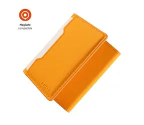 FIXED MagWallet Trifold oranžová / Peněženka / MagSafe / 6 karet / RFID ochrana
