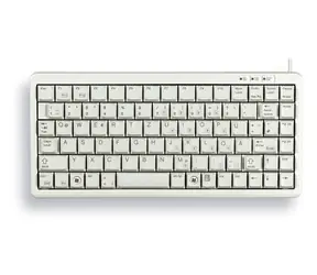 Cherry G84-4100 Compact bílá / Klávesnice / Francouzské rozložení / 86 kláves / drátová