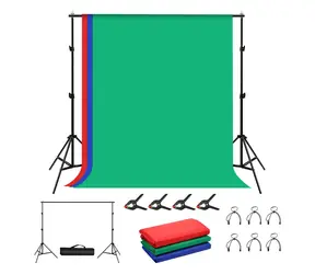 Puluz PKT5204 / Sada fotografického pozadí / stativ 2x2m / 3 pozadí 1,6x2m / přepravní taška