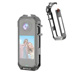 Puluz PU1063H šedá / Ochranné pouzdro / Insta360 X4 Air / hliníková slitina / magnetická základna