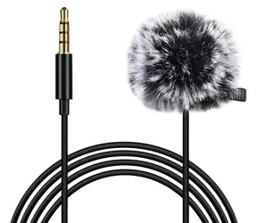 Puluz PU424 / Klopový mikrofon / Jack 3,5 mm / 1,5 m / Všesměrový