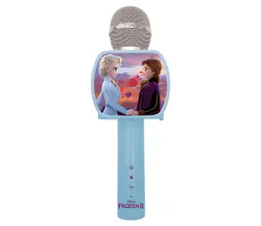 LEXIBOOK Karaoke mikrofon Frozen s držákem na telefon / Bezdrátový / Změna hlasu / Ovládání hlasitosti