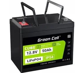 Green Cell CUBE LiFePO4 baterie 12,8V 50Ah / Baterie / 640Wh / do karavanu, golfového vozíku, off-grid