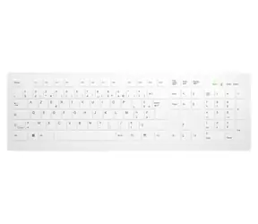 Contour ACTIVE KEY AK-C8112 Wireless bílá / Klávesnice bezdrátová / Hygienická / AZERTY / 105 kláves / 2.4 GHz / 4x AAA