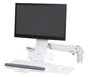 Ergotron StyleView Sit-Stand Combo Arm bílá / Rameno pro monitor a klávesnici / Sit-stand