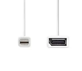 Nedis Redukce Mini DisplayPort - DisplayPort bílá / Redukce / DisplayPort 1.2 / 21,6 Gbps / 0,2 m
