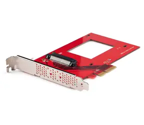 StarTech adaptér U.3 na PCIe červená / Adaptér / U.3 / PCIe