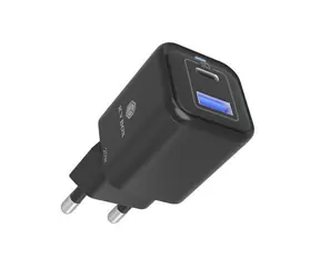 Icy Box IB-PS1020-PD černá / Nabíječka / 1x USB-C / 1x USB-A / PD 3.0 20W + QC 3.0 18W