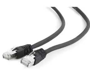 Gembird PP6A-LSZHCU-BK-5M černá / Patch kabel / RJ45 / Cat.6A / S/FTP / 5 m