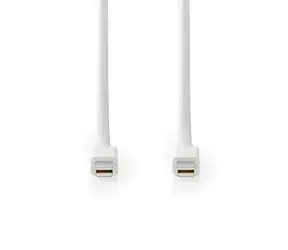 Nedis Mini DisplayPort 1.4 bílá / Kabel / Mini DisplayPort - Mini DisplayPort / 48 Gbps / 2 m