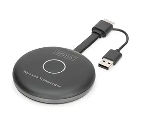 Digitus DS-55322 černá / Vysílač / HDMI / Click & Present PRO / bezdrátový / dosah 50 m