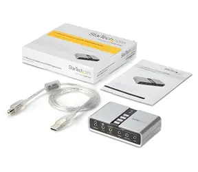 StarTech USB zvukový adaptér / Externí zvuková karta / 7.1 kanálů / USB / Line-In / C-Media CM6206