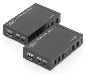 Digitus černá / HDMI extender set / HDBaseT / 4K 30Hz / 70 m / IR