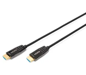 Digitus HDMI AOC Hybrid černá / Kabel HDMI / optický / UHD 8K 60Hz / 48 Gbps / HDMI 2.1 / 15 m