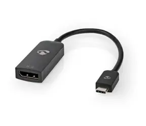 Nedis USB-C - DisplayPort černá / Adaptér / USB 3.2 Gen 1 / 8K 30Hz / 0,20 m