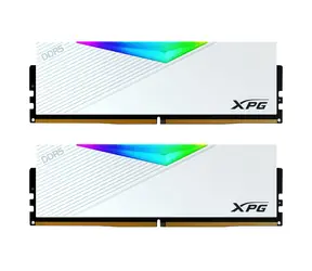 ADATA Lancer RGB 64GB (2x 32GB) bílá / Paměť RAM / DDR5 / 6400 MHz / CL32 / DIMM / XMP 3.0