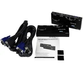 StarTech USB VGA KVM extender černá / KVM extender / 1280x1024 / vysílač a přijímač