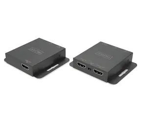 Digitus DS-55519 černá / HDMI extender / Full HD 70 m / 4K 30Hz 40 m / CAT6 / PoC