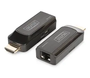 Digitus Mini HDMI Extender Set DS-55203 / HDMI extender / až 50 m / Cat 6/6A / Full HD 60Hz / HDCP 1.2