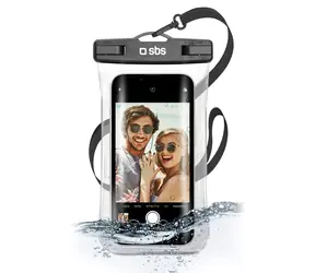 SBS Selfie voděodolné pouzdro černá / Pouzdro / Pro smartphony do 6,8”