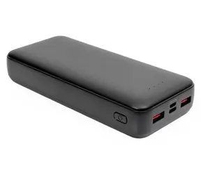 PLATINET PMPB20SETB černá / Powerbanka SET 3v1 / 20 000 mAh / nabíječka 20W PD / kabel USB-C 1 m