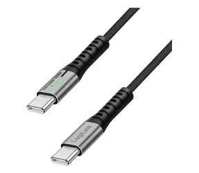 LogiLink USB-C - USB-C černá / Datový a nabíjecí kabel / PD 100 W / USB 3.2 Gen2x2 / 20 Gb/s / 0,5 m