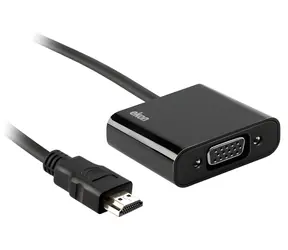 Ekon Adaptér VGA (F) - HDMI (M) černá / Redukce / 0,1 m