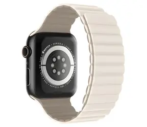 Devia Nature Silicone Magnetic Stardust White / Řemínek pro Apple Watch / 44/45/46mm