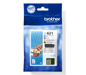 Brother LC-421VAL / Sada inkoustových cartridge / 4 ks / černá, azurová, purpurová, žlutá