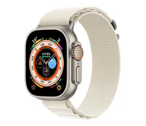 Devia Deluxe Sport5 44/45/49mm bílá / Řemínek pro Apple Watch / Nylonový / Nastavitelný