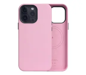 SLG Design D5 Calf Skin Leather Pink / Kožený zadní kryt / MagSafe / Apple iPhone 15 Pro Max