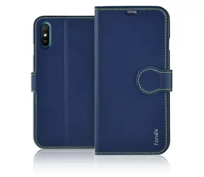 Fonex Book Identity pouzdro typu kniha pro Xiaomi Redmi 9A a 9AT modrá / Pouzdro