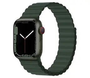 Devia Deluxe Sport 3 44/45/46mm Sequoia / Řemínek pro Apple Watch / Silikonový / Magnetické uchycení