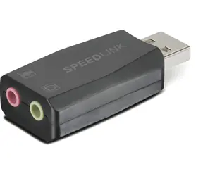 Speed Link VIGO černá / Zvuková karta / USB / Externí