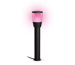 WiZ Elpas černé / Venkovní sloupkové svítidlo / Wi-Fi / RGB / IP65 / 4,8W / 320lm / 2700-5000K / Starter Kit