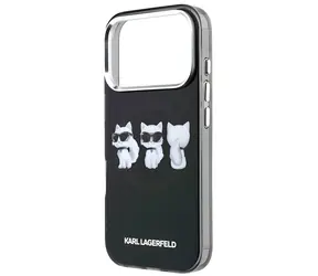 Karl Lagerfeld IML Choupette Trio Watercolor černá / Zadní kryt / MagSafe / iPhone 17 Pro Max