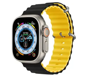 Devia Deluxe Sport6 Řemínek pro Apple Watch 40/41mm černá/žlutá / Řemínek / silikonový / two-tone