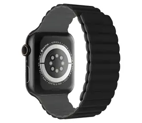 Devia Nature Silicone Magnetic černá / Řemínek pro Apple Watch / 40/41/42mm