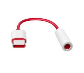 OnePlus adaptér USB-C - 3,5mm jack červená / Adaptér / Audio Adapter Accessory Mode s DAC