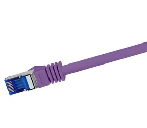 LogiLink Ultraflex Cat.6A fialová / Patch kabel / S/FTP / 0,5 m / RJ-45 / 10 Gigabit Ethernet