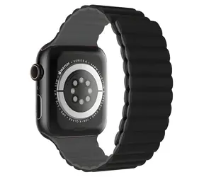 Devia Nature Silicone Magnetic černá / Řemínek pro Apple Watch / 44/45/46mm